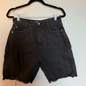 Missguided Black Denim Women's Shorts